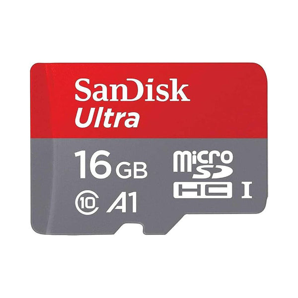 SanDisk Ultra 16GB Class 10 microSDHC UHS-I Memory Card – Up to 80MB/s