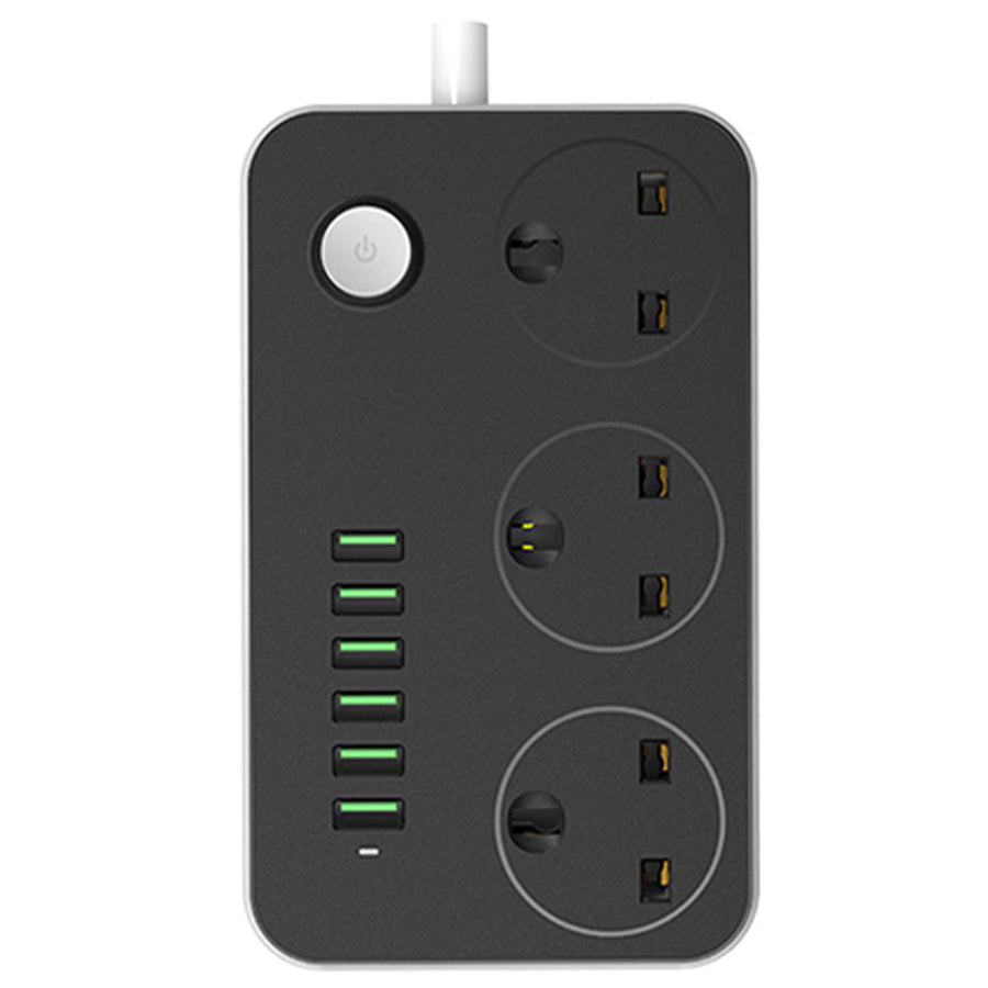JBQ SC3604 3 Power Socket + 6 USB Extension Power Cord