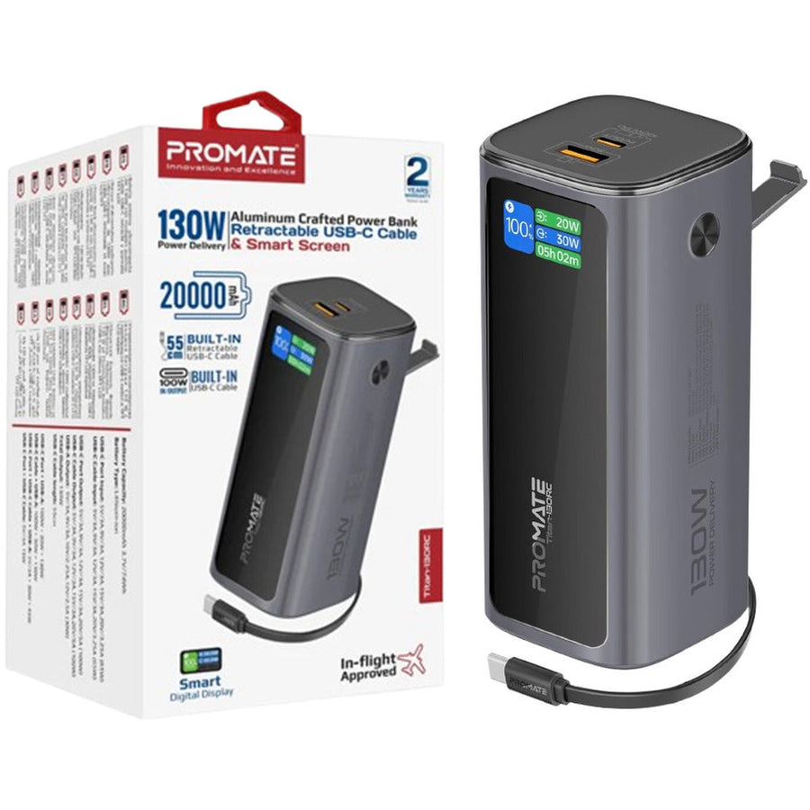 130W Multi-Port 20000mAh Power Bank (Titan-130R)