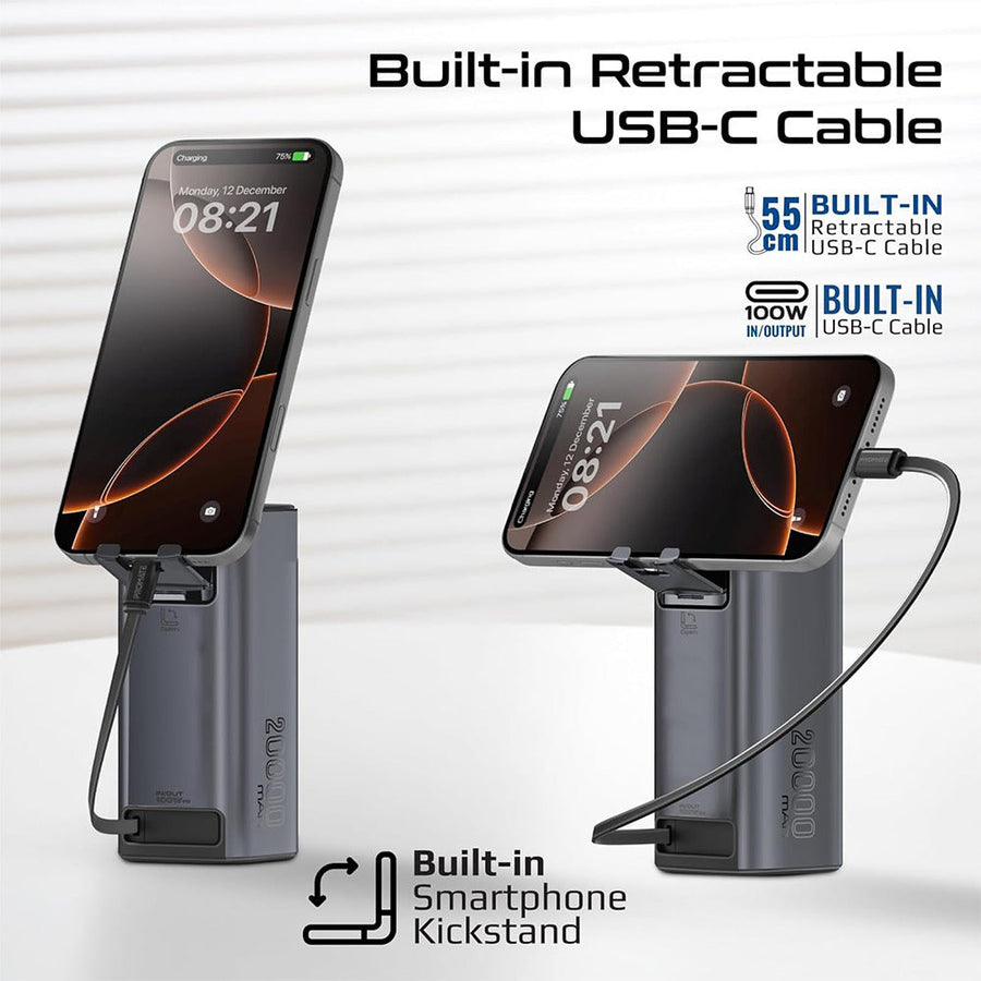 130W Multi-Port 20000mAh Power Bank (Titan-130R)
