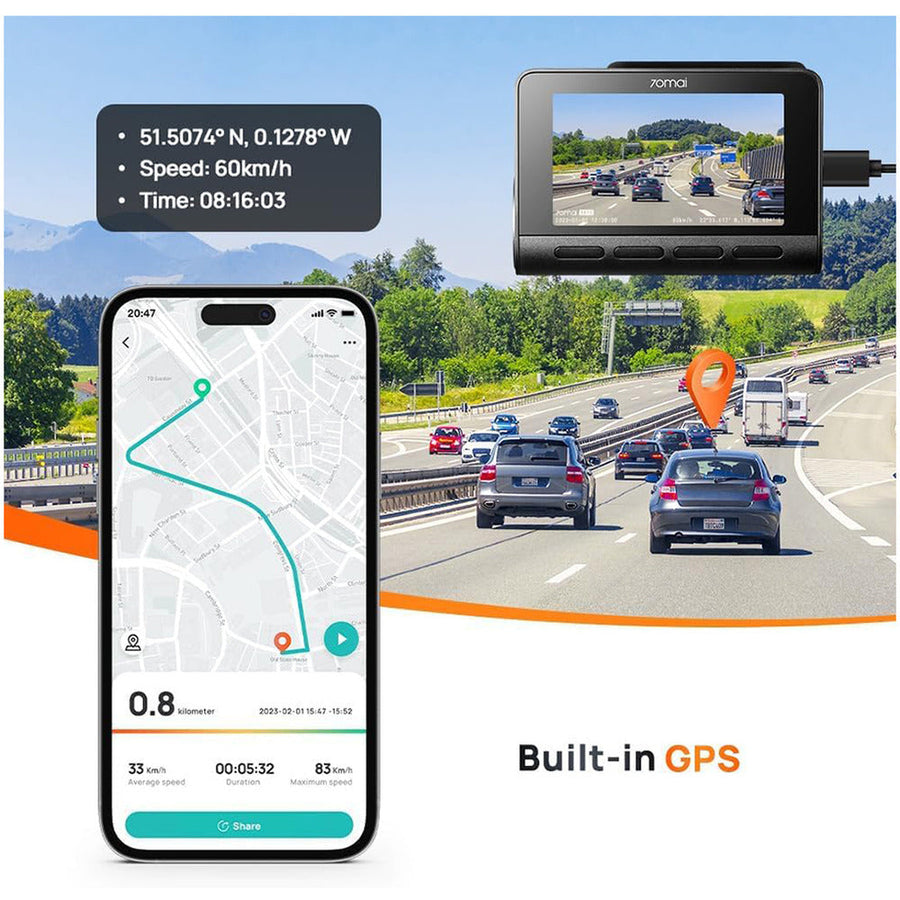 70mai A810 4K Dash Cam -2 Set