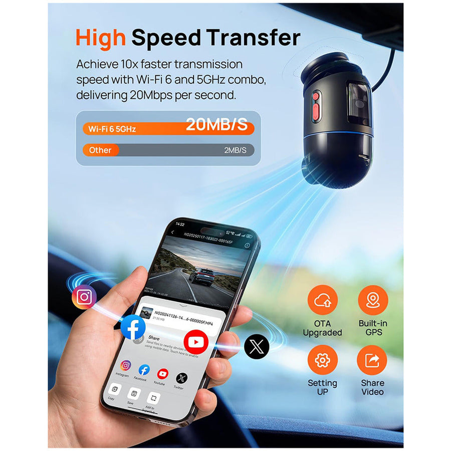 70mai Dash Cam 4K Omni X800