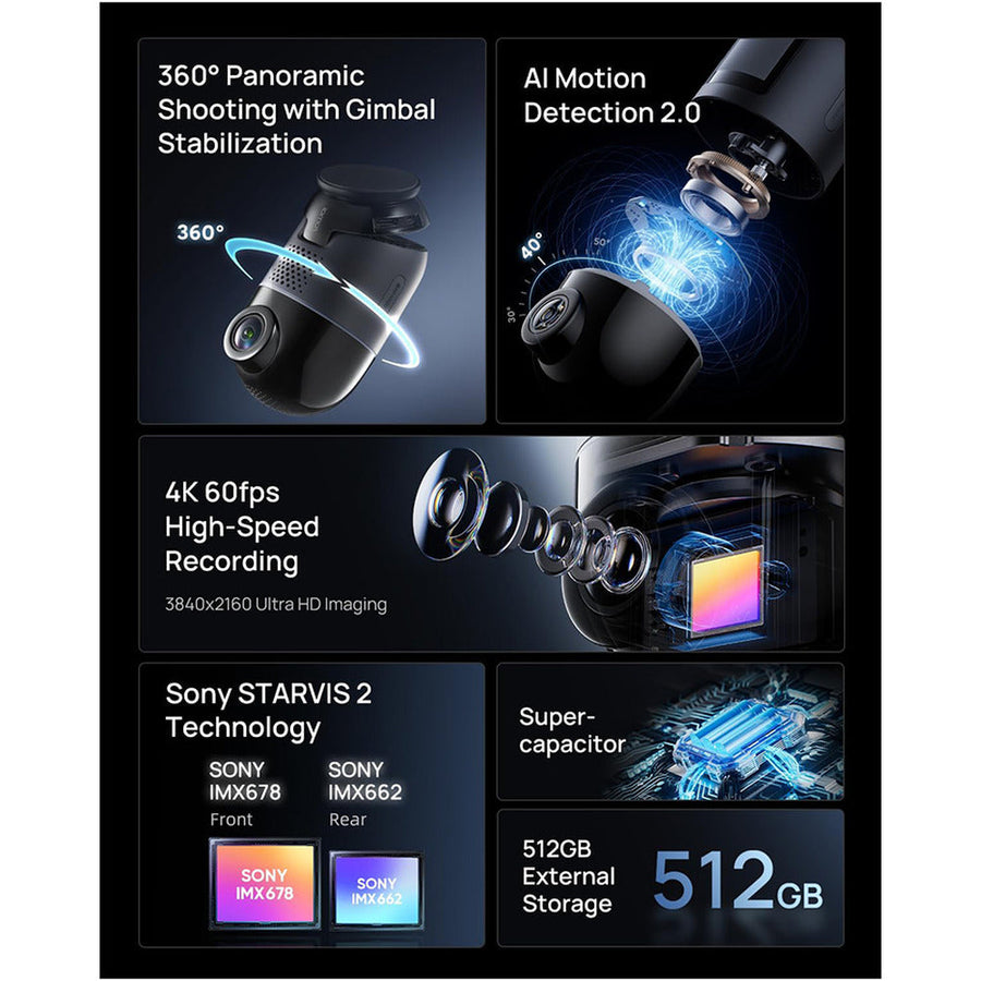 70mai Dash Cam 4K Omni X800