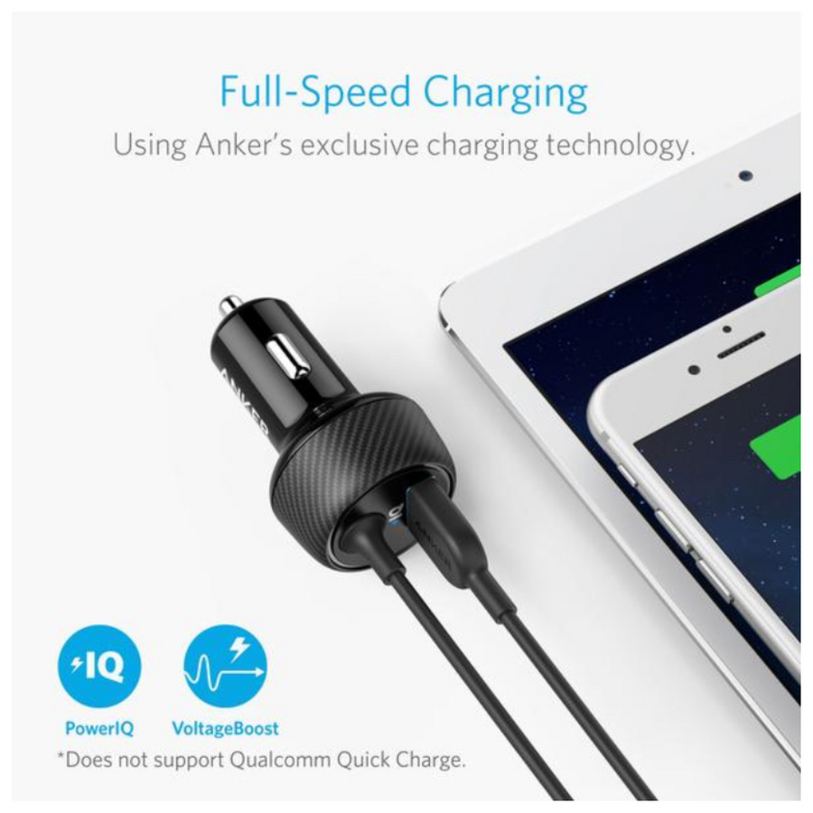 Anker PowerDrive 2 Elite with Lightning Connector 24W