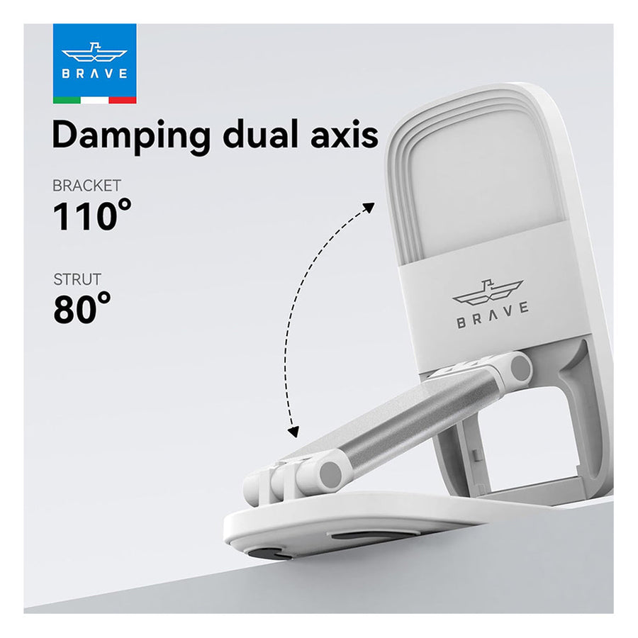 Brave 2 in 1 Foldable Phone Stand for Desk