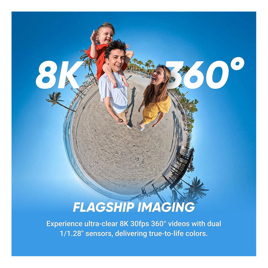 Insta360 X5 – Waterproof 8K 360° Action Camera