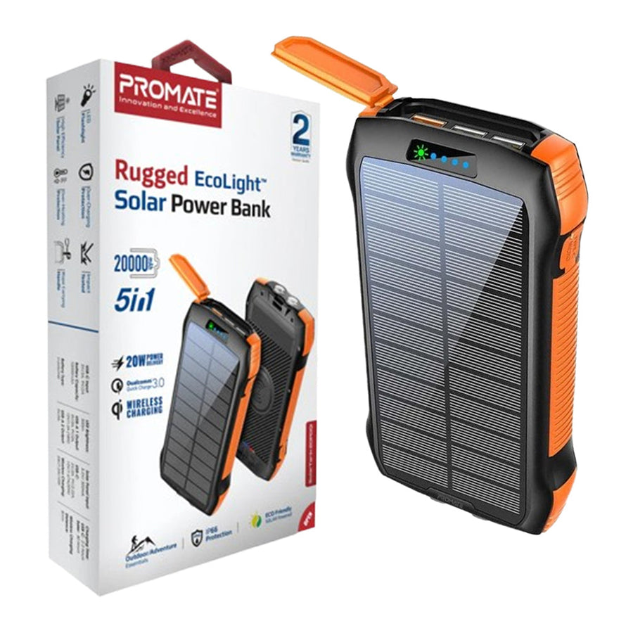 Promate 20PDQi Solartank 20000mAh Power Bank