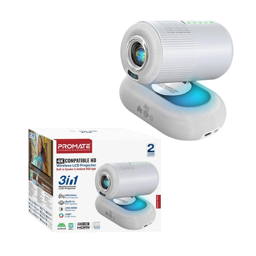 Promate Beamer-250R ANSI Lumens Portable Projector