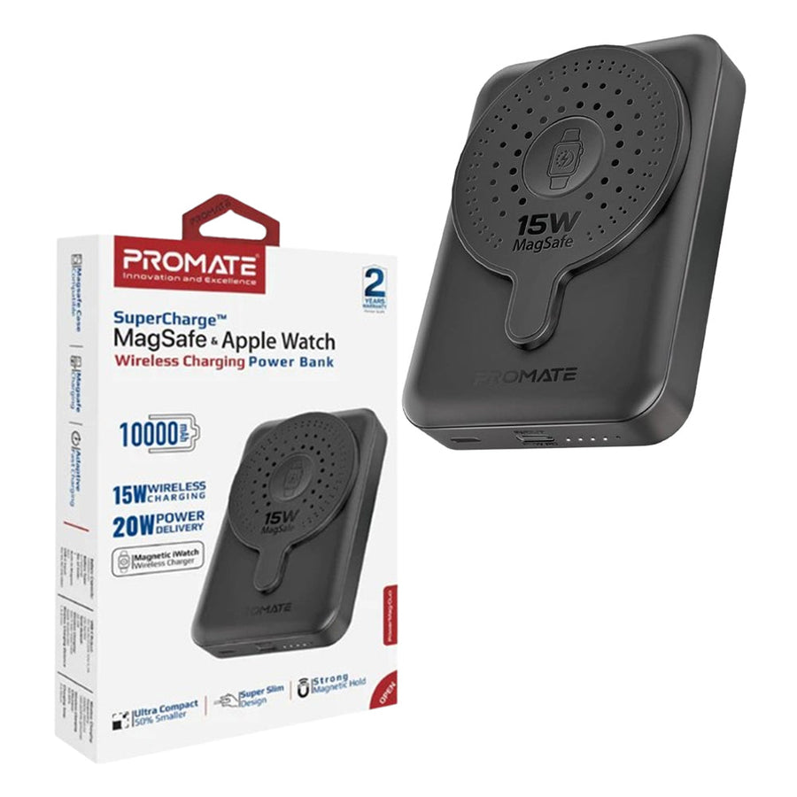 Promate PowerMagDuo 10000mAh 15W Wireless Power Bank