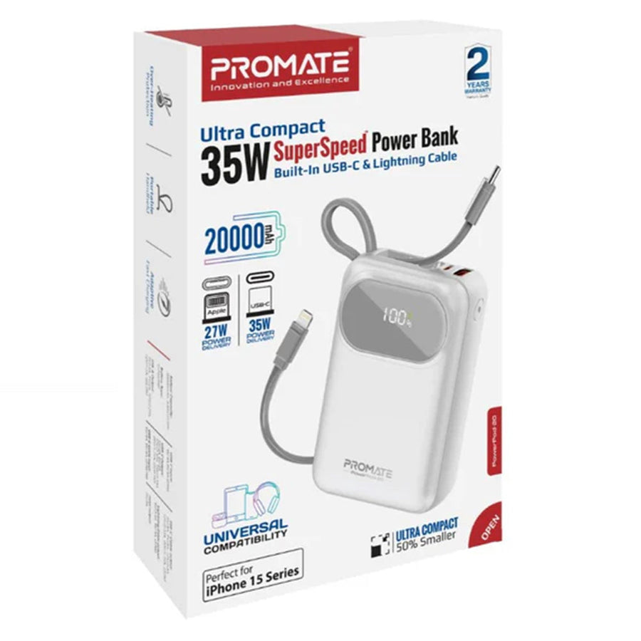 Promate PowerPod-20 20000mAh Power Bank