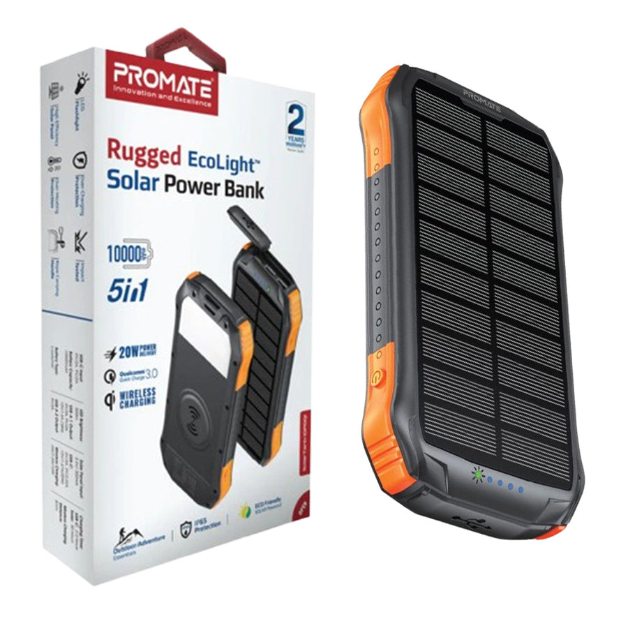 Promate (Solartank10PDQi) Solar Power Bank