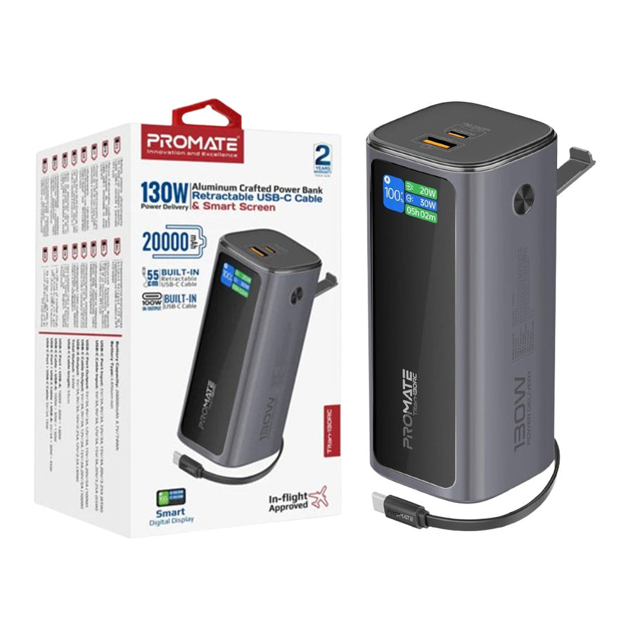 Promate Titan-130R 130W Multi-Port Power Bank 20000mAh