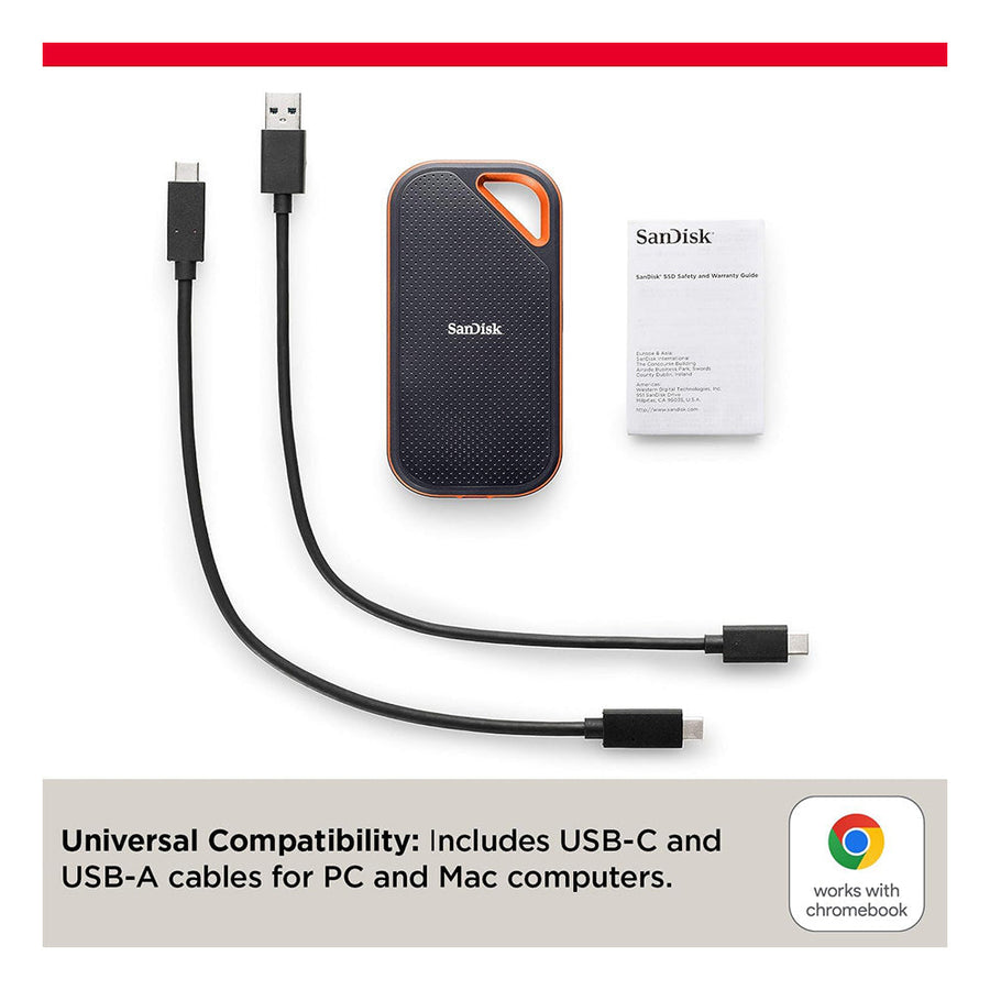 Sandisk 1Tb Extreme Pro Portable SSD – Up To 2000Mb/S
