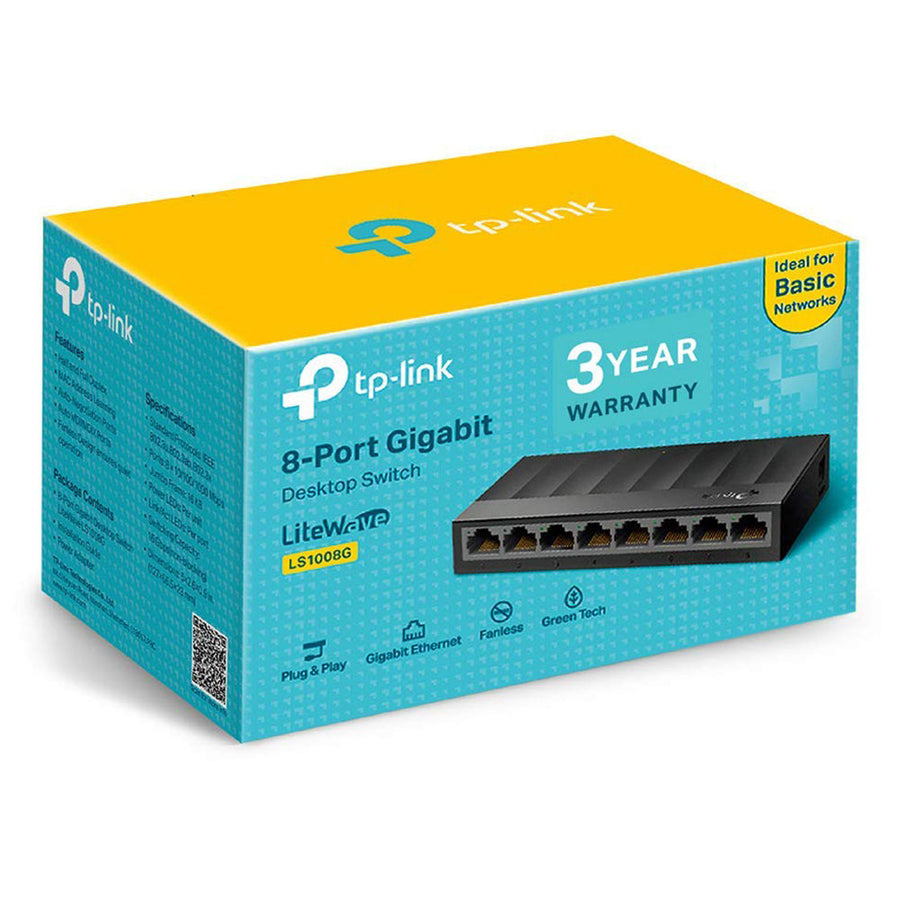 TP-Link LS1008G 8-Port Gigabit Desktop Switch