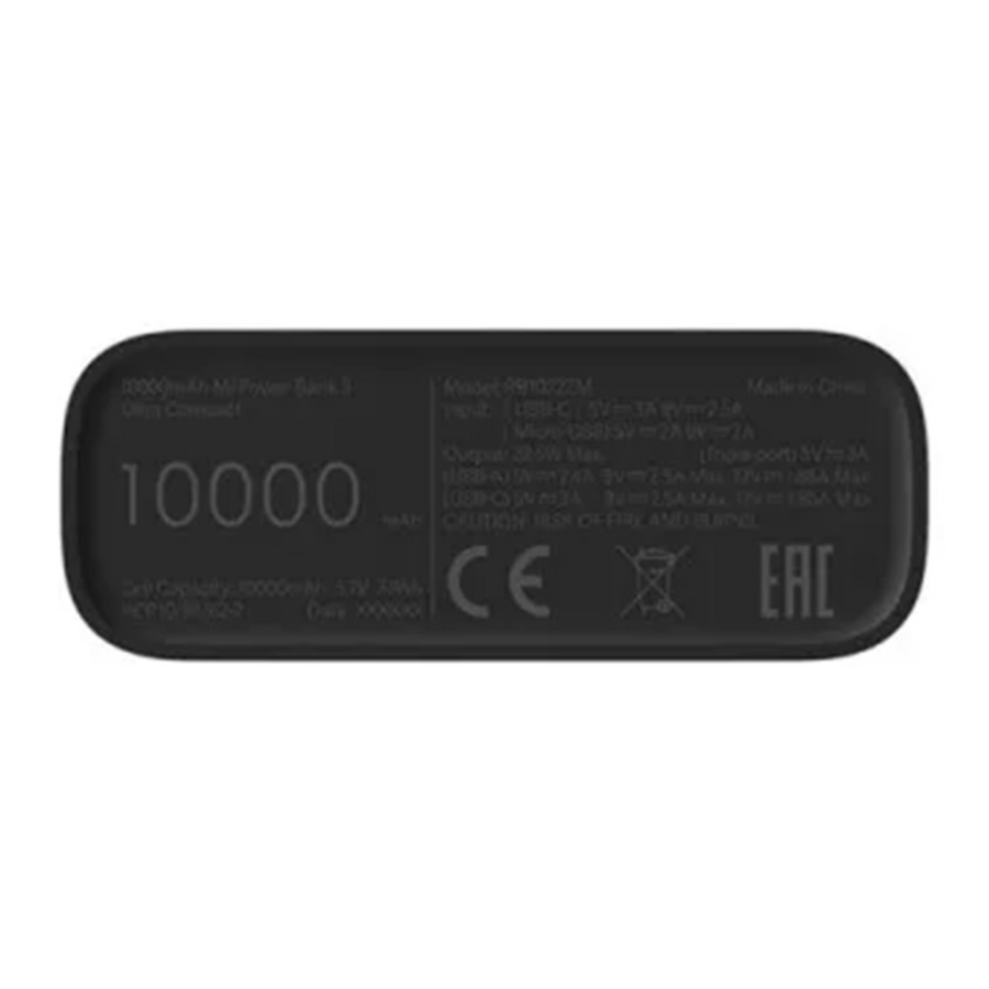 Xiaomi Mi 3 Ultra Compact 10000mAh Power Bank