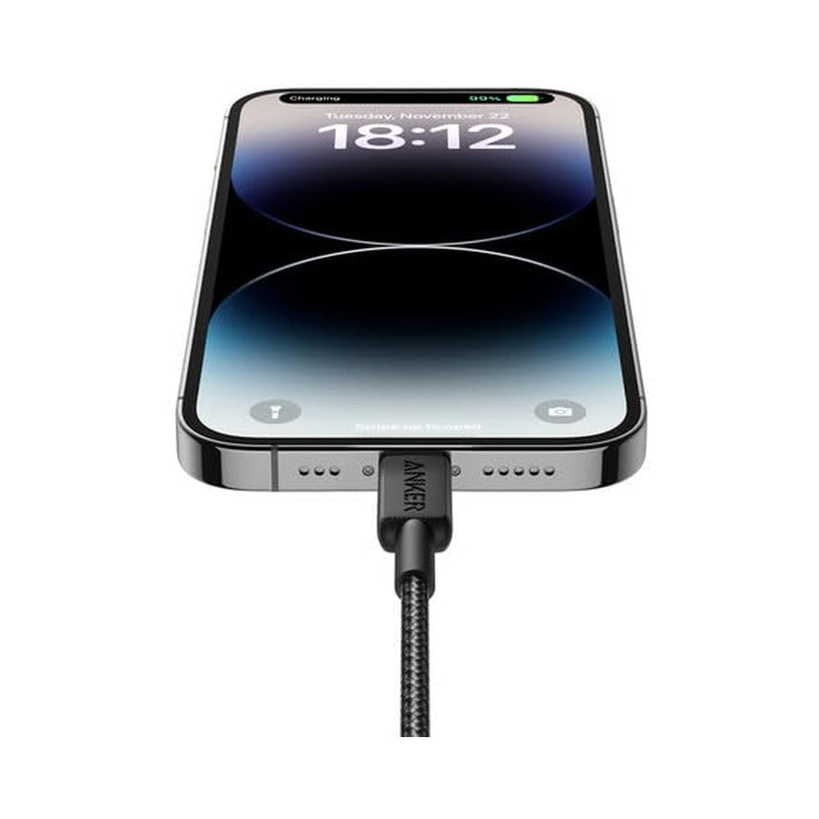 Anker A81B611 322 PowerLine USB-C to Lightning Cable MFi 6ft/1.8m