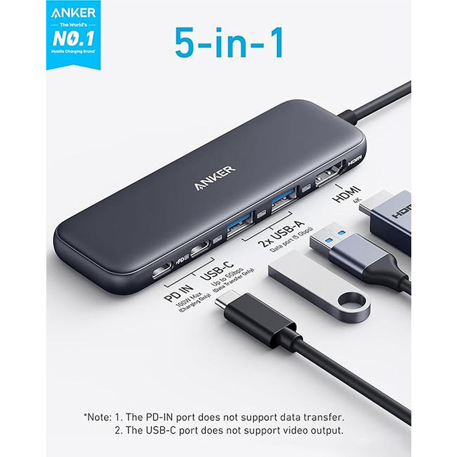 Anker 332 5-in-1 USB-C Hub with 4K HDMI