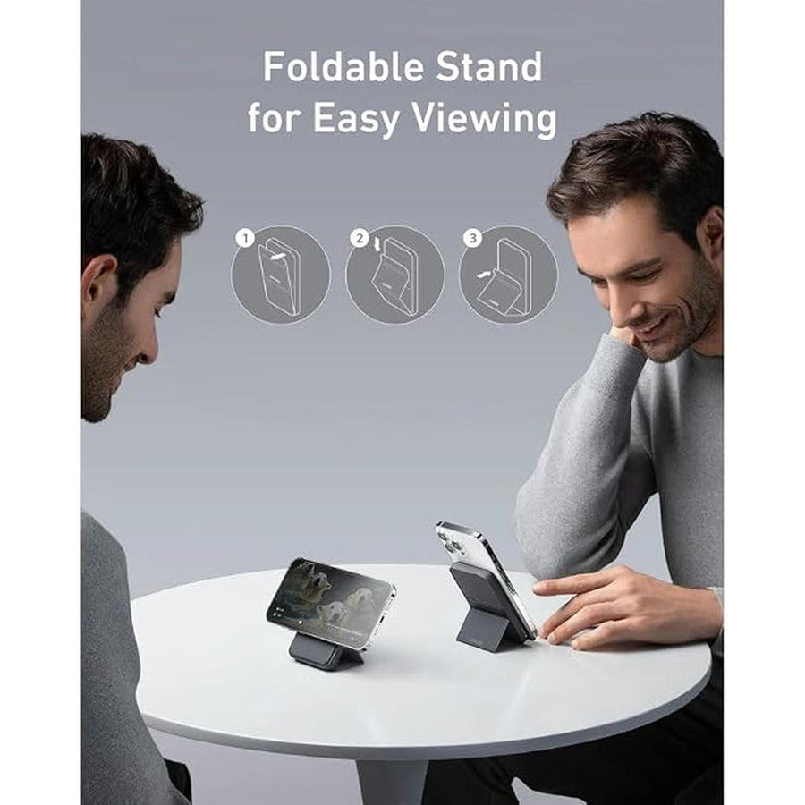 Anker A1614H13 5000mAh Foldable Magnetic Wireless Power Bank with Stand