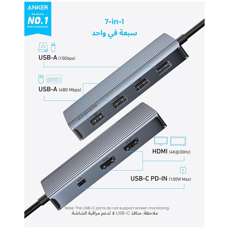 Anker 7-in-1 USB-C Hub – A8374AA1