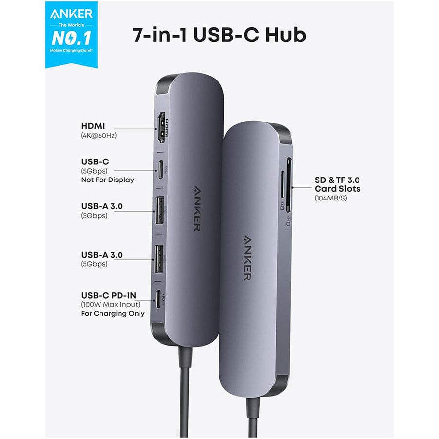 Anker 7-in-1 USB-C Hub [A83D2HA1]