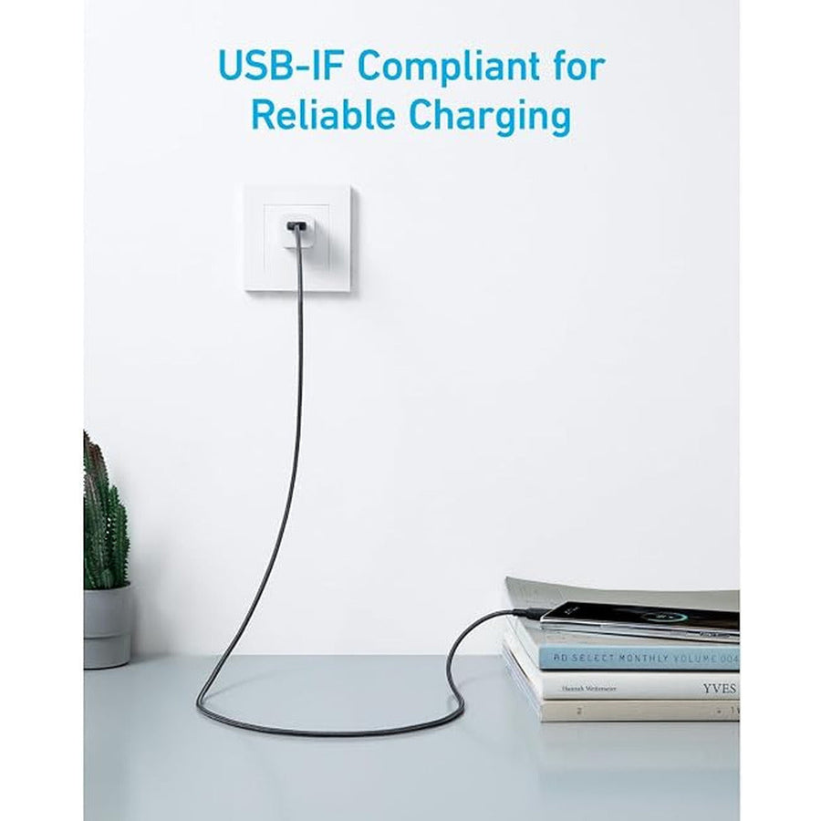 Anker A81F7H21 60W Braided USB-C to USB-C Cable (3m)