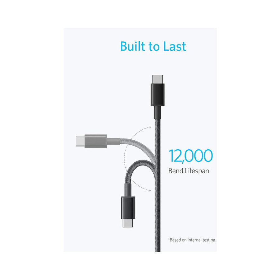 Anker A8753 60W USB-C to USB-C Braided Cable 6ft
