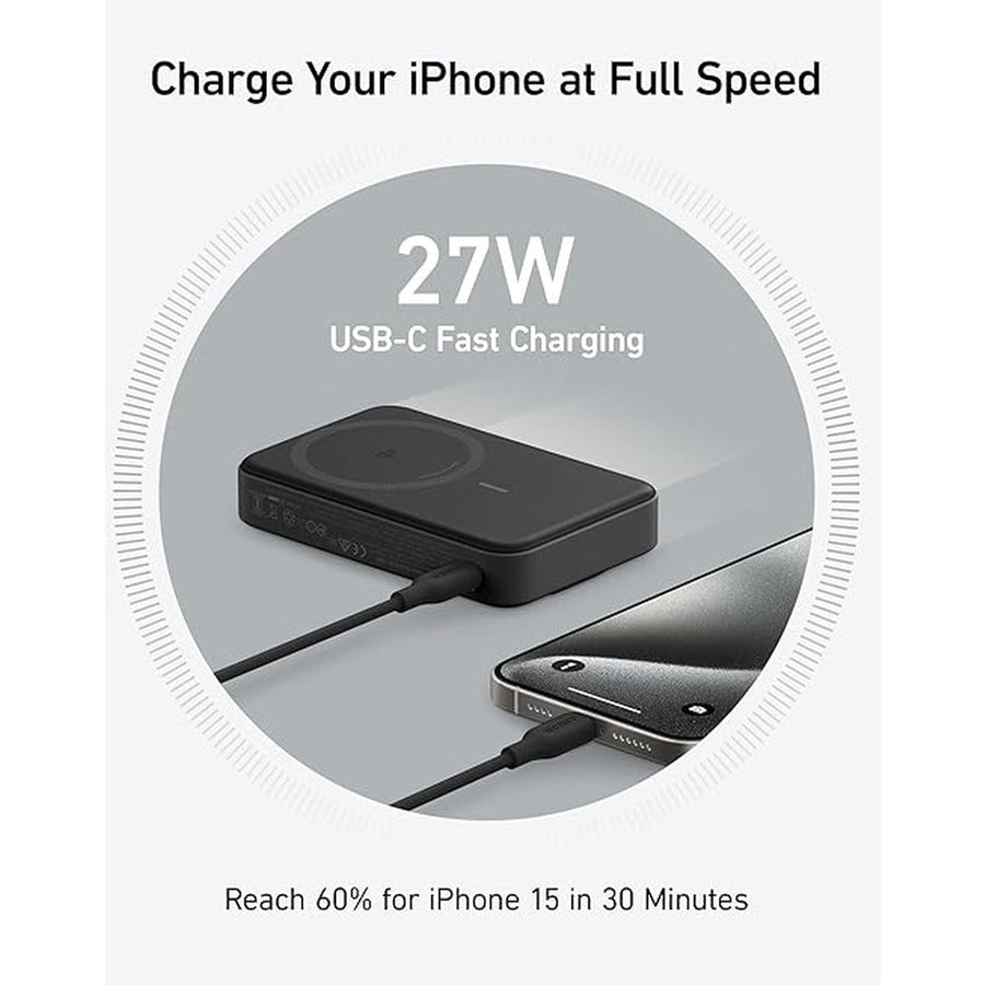 Anker A1654H11 MagGo 10K Qi2 15W Magnetic Wireless Power Bank