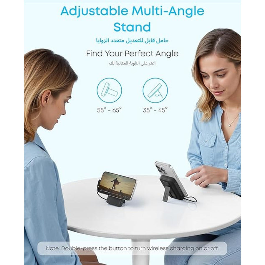 Anker Zolo A1685H11 10,000mAh 30W Magnetic Wireless Power Bank with Built-In USB-C Cable