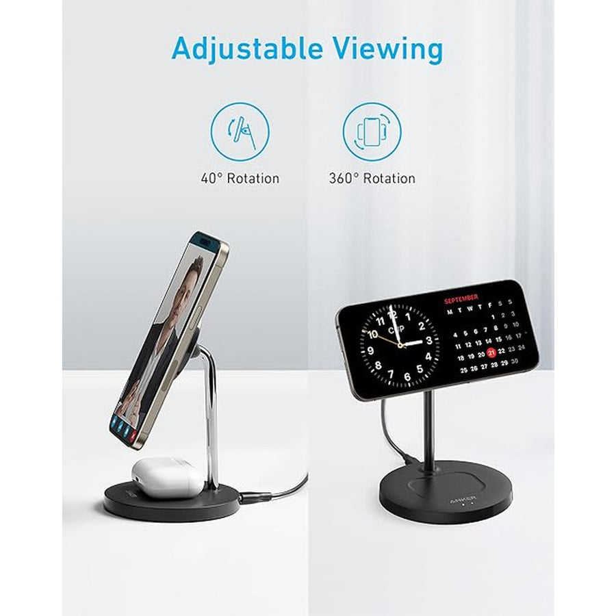 Anker PowerWave 2-in-1 Magnetic Charging Stand
