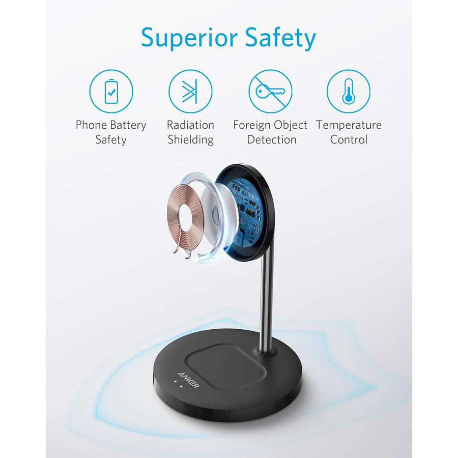 Anker PowerWave 2-in-1 Magnetic Charging Stand