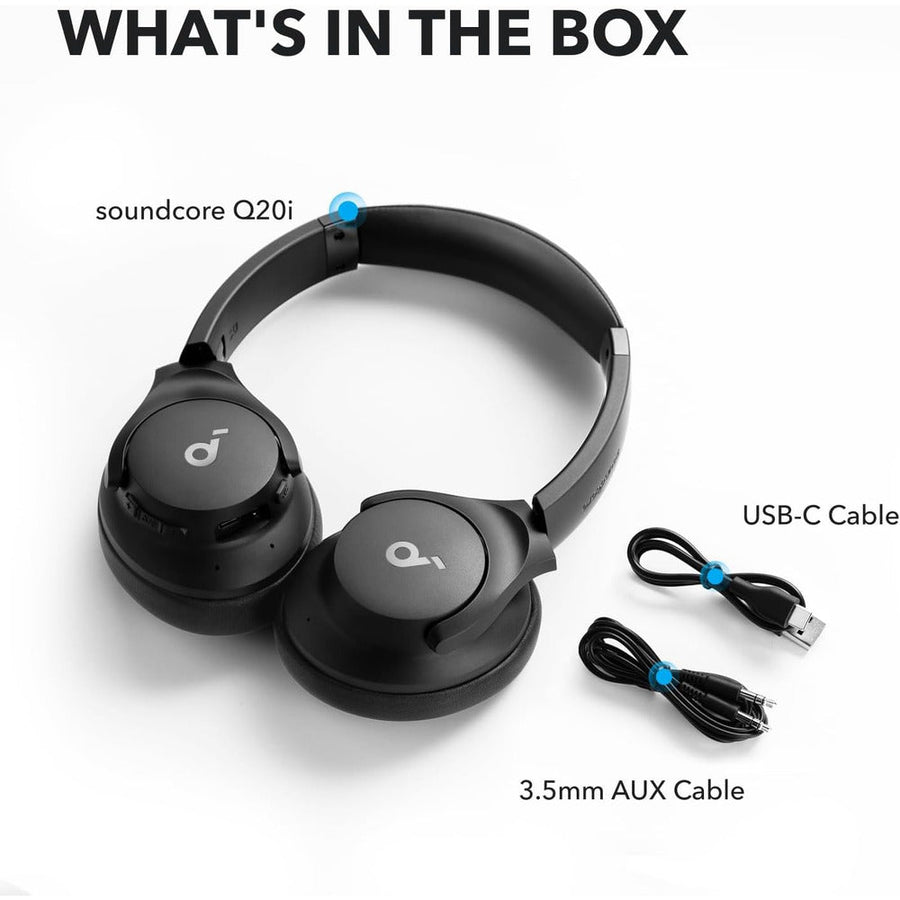 Anker Soundcore Q20i Hybrid ANC Wireless Over-Ear Headphones