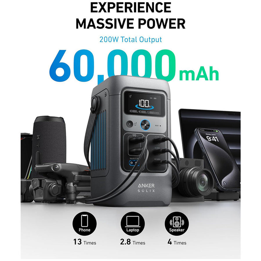 Anker SOLIXC200 Power Station 60000mAh