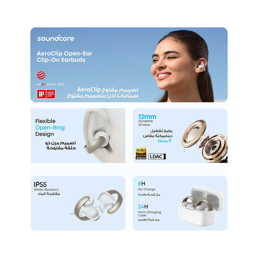 Anker Soundcore AeroClip Earbuds