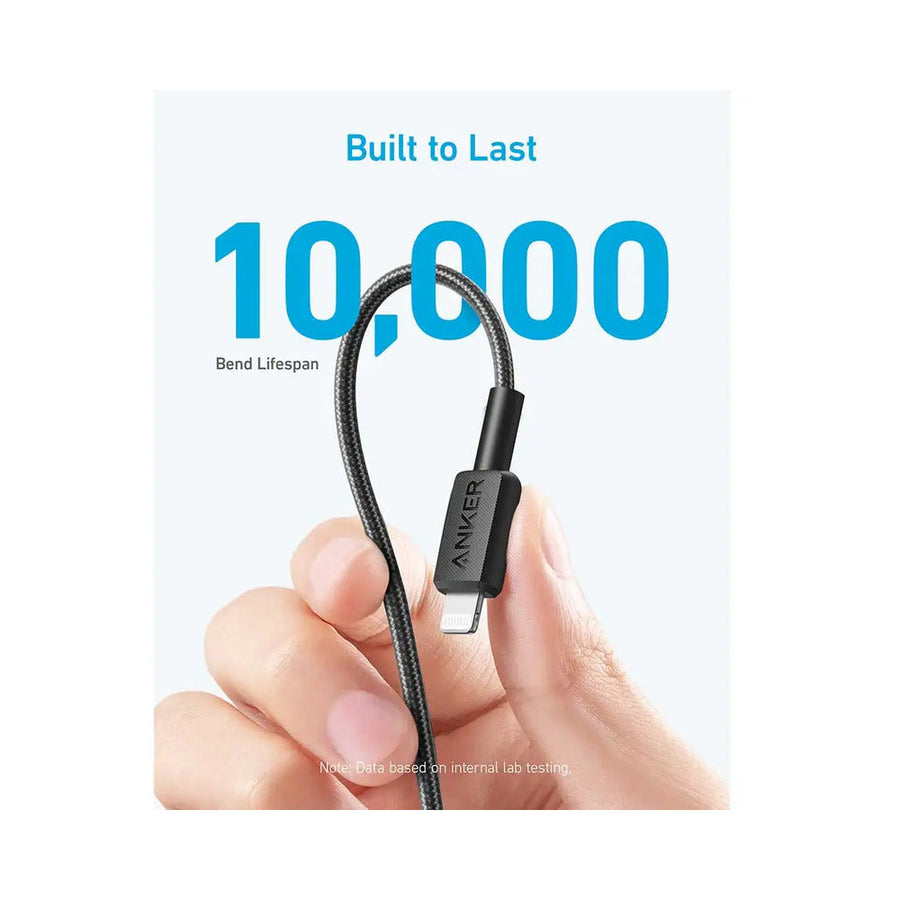 Anker A81B5H11 60W USB-C to Lightning Braided Cable 3ft/0.9m