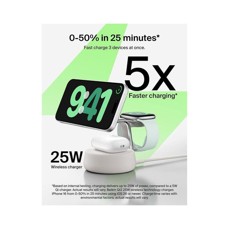 Belkin UltraCharge Pro Qi2, 25W 3-in-1