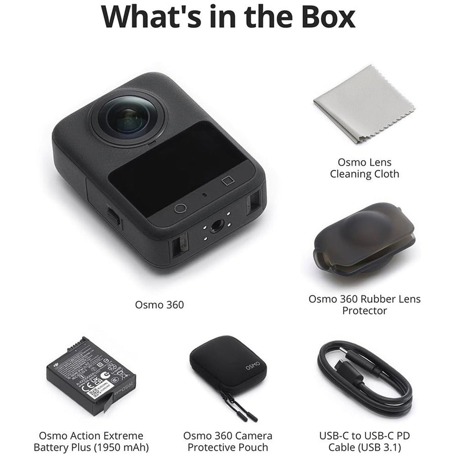 DJI Osmo 360 Standard Combo Black Action Camera
