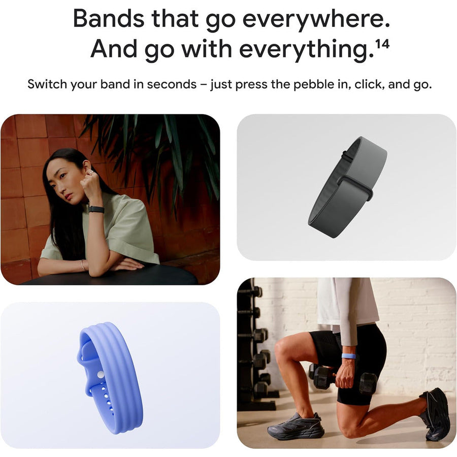 Google Fitbit Air Screenless Smart Fitness Tracker with 24/7 Health Monitoring