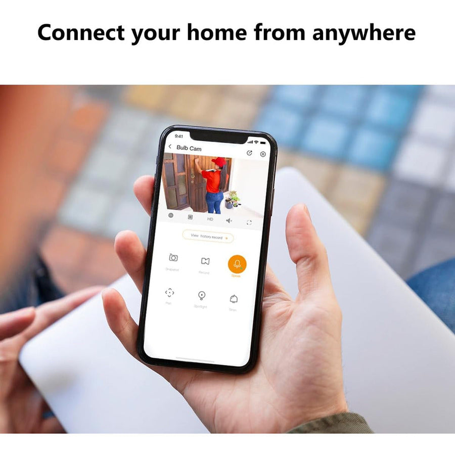 IMOU Bulb Cam 3MP 2K Wi-Fi Security Camera – 360° Pan & Tilt