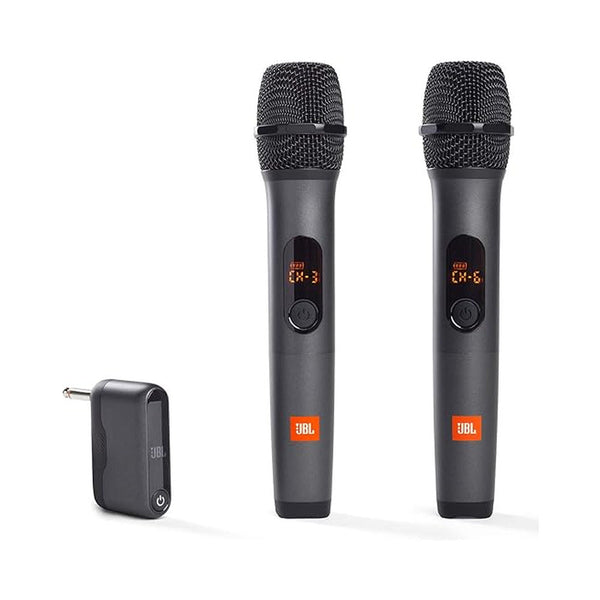 JBL Wireless Microphone Set Dual-Channel UHF Receiver – 2 Wireless Microphones