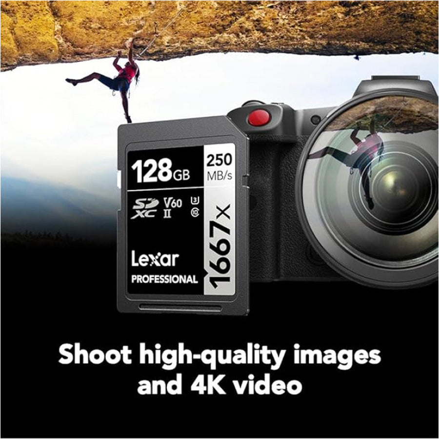 Lexar® Professional 128GB 1667x SDXC™ UHS-II