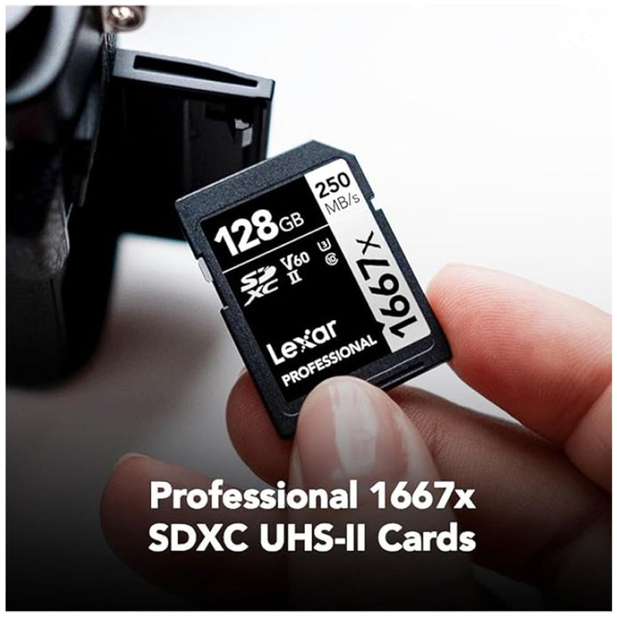 Lexar® Professional 128GB 1667x SDXC™ UHS-II