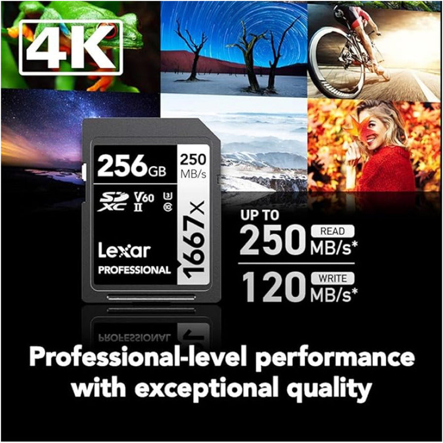 Lexar® Professional 256GB 1667x SDXC™ UHS-II