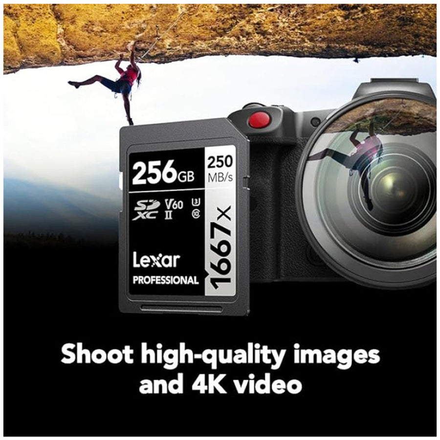 Lexar® Professional 256GB 1667x SDXC™ UHS-II