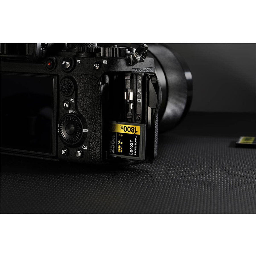 Lexar® Professional 256GB 1800x SDXC™ UHS-II GOLD Series