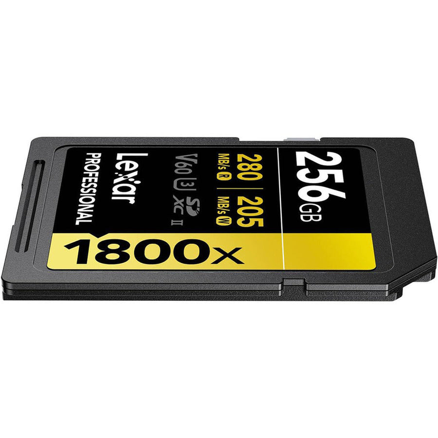 Lexar® Professional 256GB 1800x SDXC™ UHS-II GOLD Series