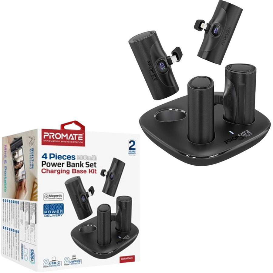 Promate (deltapack) 4-piece power bank kit, 5000mAh