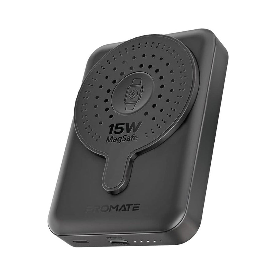 Promate (PowerMagDuo) Wireless Power Bank,10000mAh 15W