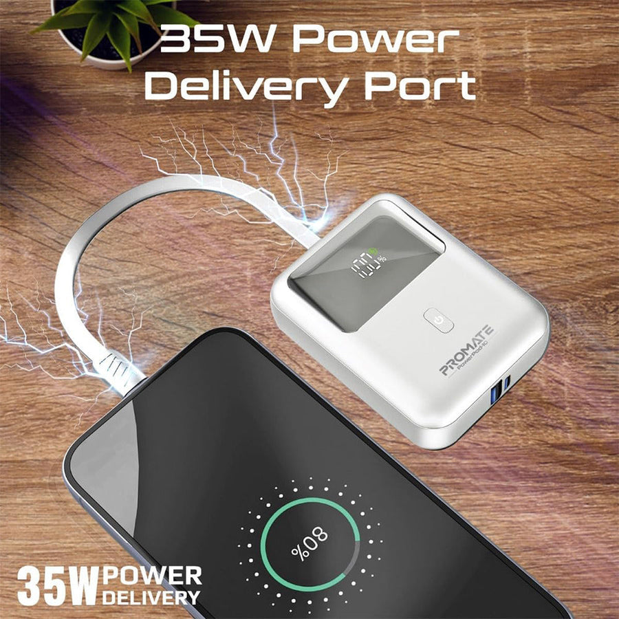 Promate (PowerPod-10) Power Bank, 10000mAh