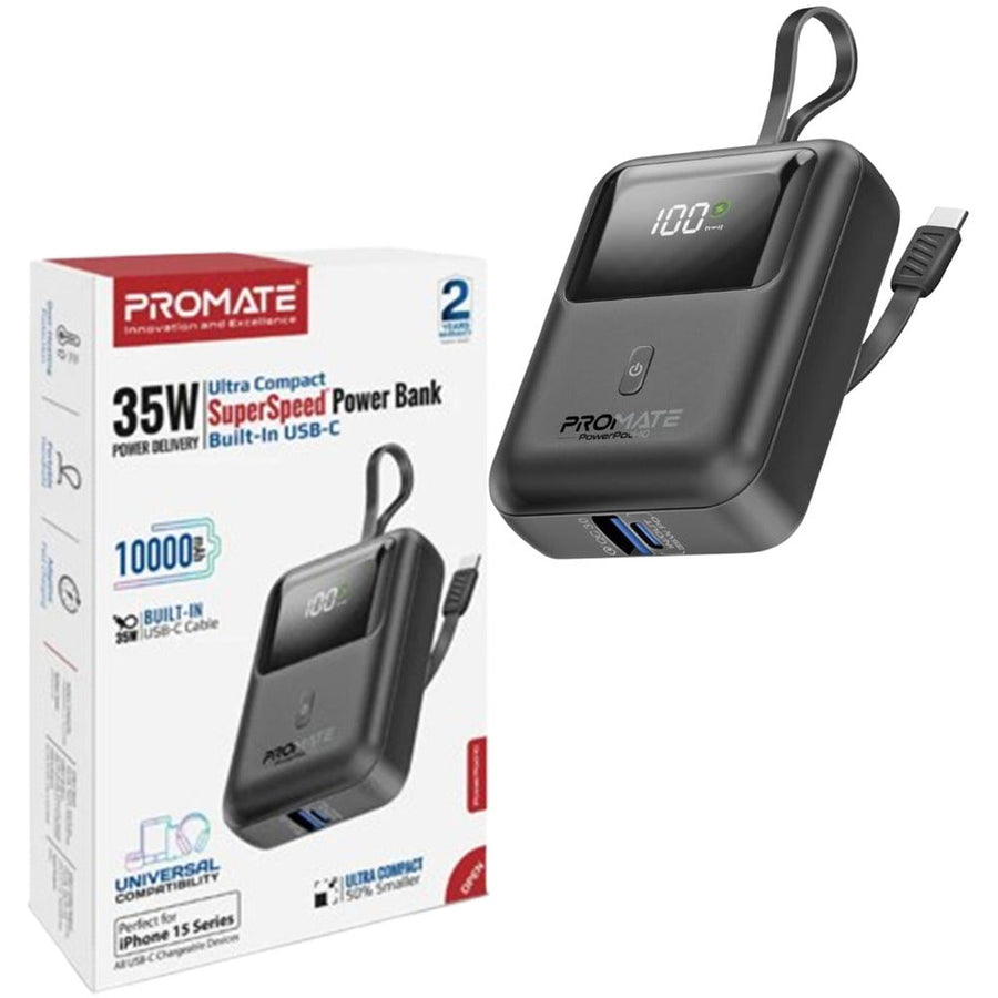 Promate (PowerPod-10) Power Bank, 10000mAh
