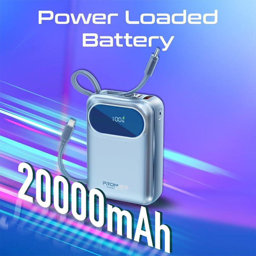 Promate (PowerPod-20) Power Bank, 20000mAh